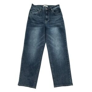 Bamboo Jeans Women's Size 11 Dark Wash Straight Leg Denim Pants W402